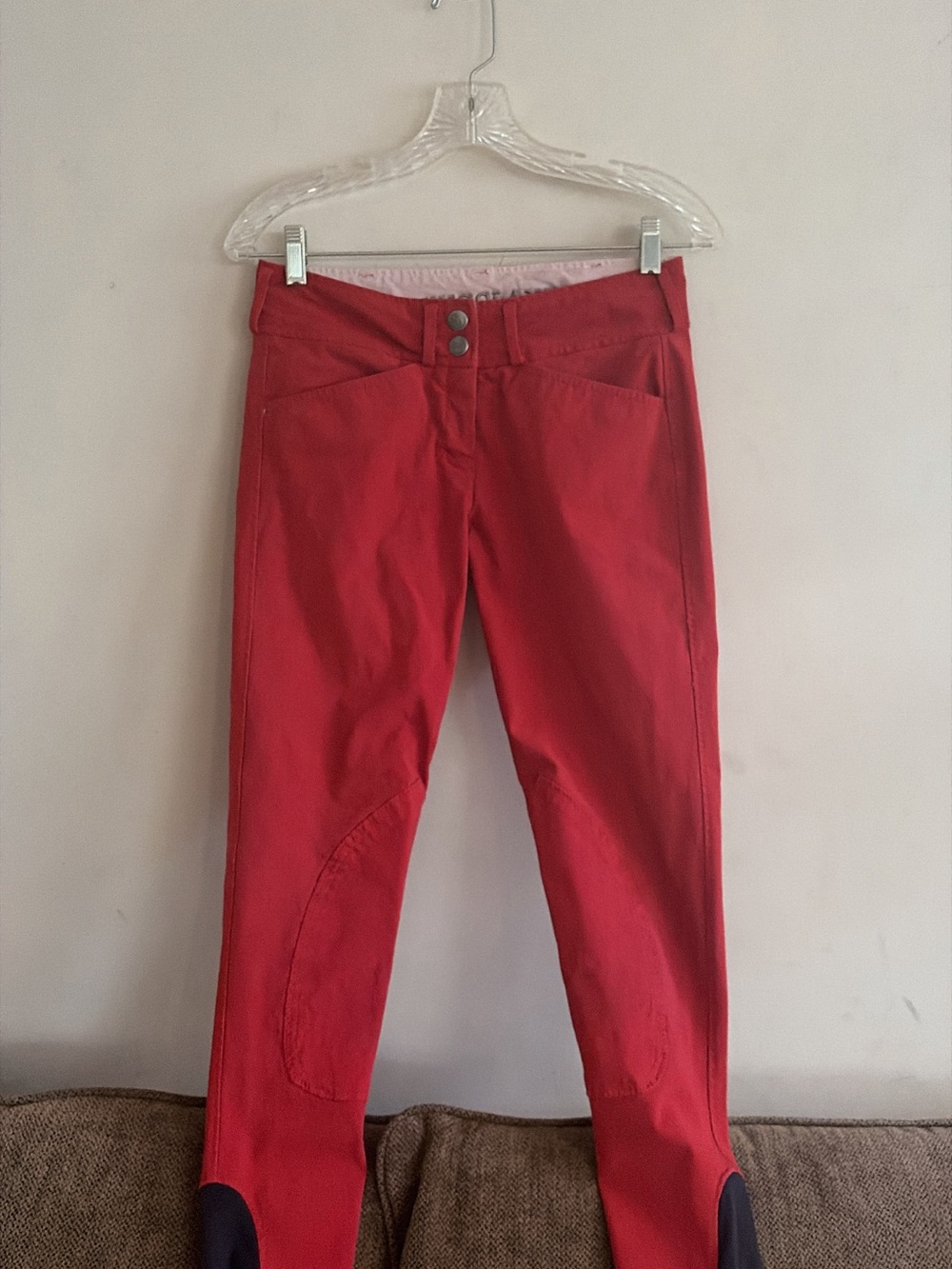 Red Riding Breech-Style Riding Pants